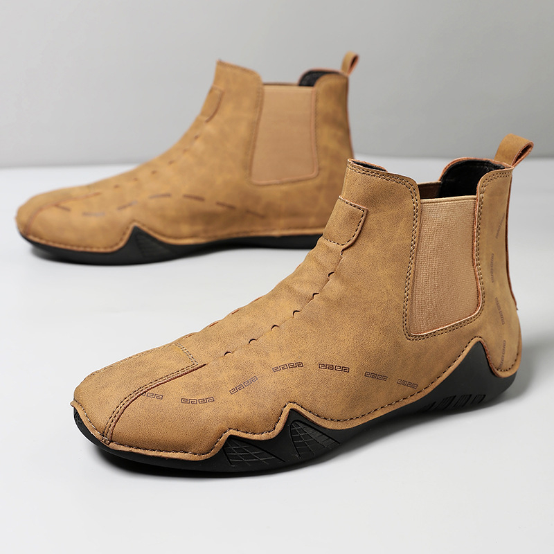 Meeste sügis- ja talvejalatsid, uued moekad, universaalsed Chelsea meeste saapad, kõrge säärega Briti stiilis, kerged, vabaaja pehme põhjaga Martini saapad