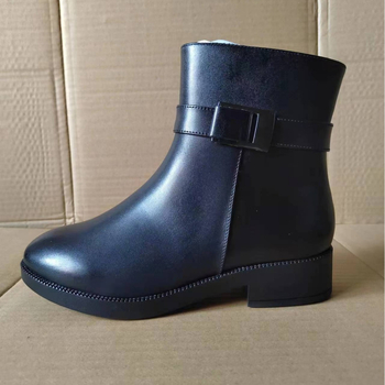Semišové kožené topánky pre dôstojníčky, kožušinové topánky na jeseň a zimu, ležérne topánky z hovädzej kože pre ženy, bavlnené vysoké čižmy, nové vojenské vysoké podpätky
