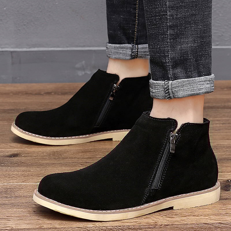 Pantofi sport pentru bărbați, cizme Martins de dimensiuni mari, la modă, pantofi casual la modă, din piele de vacă din fleece, cizme scurte pentru cupluri