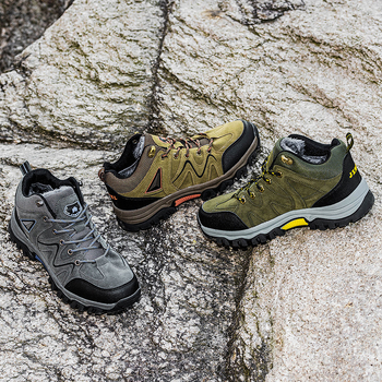 2023 Žiemos sportiniai lauko sniego batai su vilnos pamušalu, šilti medvilniniai batai, neperpučiami, suvarstomi, atsparūs dėvėjimuisi, lauko žygio batai, urmu