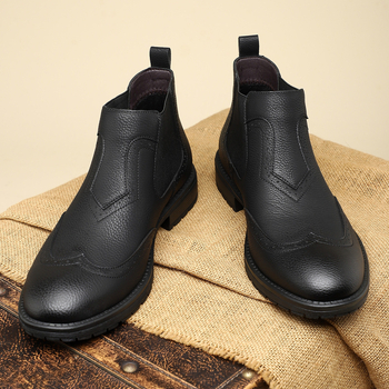 Vyriški universalūs nuostabūs odiniai batai, trumpi batai, aukštakulniai odiniai bateliai, „Chelsea“ stiliaus batai, vintažiniai batai, vyriški plius dydžio motociklininkų batai.