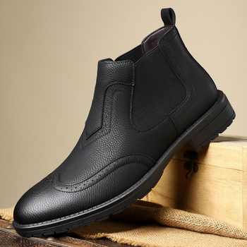 Vyriški universalūs nuostabūs odiniai batai, trumpi batai, aukštakulniai odiniai bateliai, „Chelsea“ stiliaus batai, vintažiniai batai, vyriški plius dydžio motociklininkų batai.