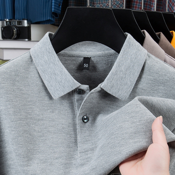 Ανδρικό πόλο 18 χρωμάτων από μερσεριζέ βαμβάκι με κουκούλα, κοντομάνικο μπλουζάκι από μετάξι με πέτο και μερσεριζέ πενιέ βαμβάκι