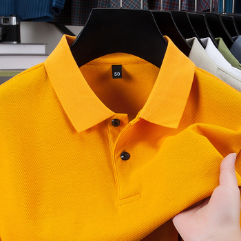 Ανδρικό πόλο 18 χρωμάτων από μερσεριζέ βαμβάκι με κουκούλα, κοντομάνικο μπλουζάκι από μετάξι με πέτο και μερσεριζέ πενιέ βαμβάκι