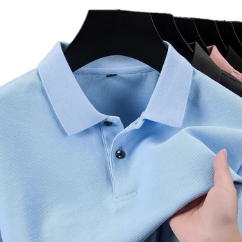 Ανδρικό πόλο 18 χρωμάτων από μερσεριζέ βαμβάκι με κουκούλα, κοντομάνικο μπλουζάκι από μετάξι με πέτο και μερσεριζέ πενιέ βαμβάκι