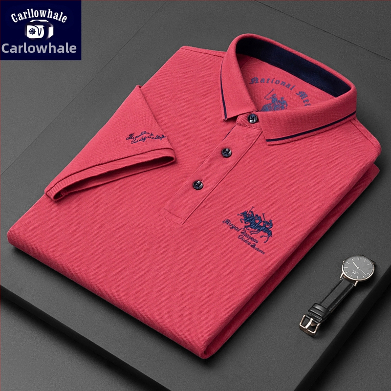 Karen Whale, letné nové tričko s krátkym rukávom a vyšívaným hrubými korálkami z 100% bavlny s výšivkou od Paula, pánske tričko veľkej veľkosti