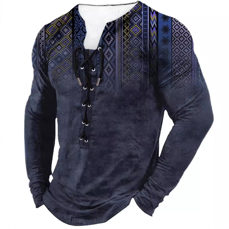 Sõltumatu jaama Amazoni piiriülene meeste õues kasutatav retrohõnguline kapuutsiga pikkade varrukatega T-särk sügisvärvides vabaaja topp