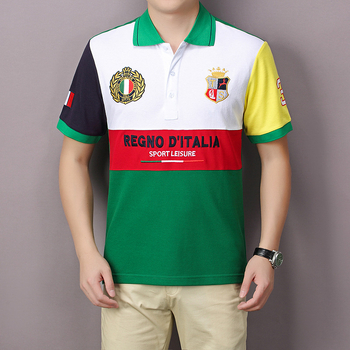 Uus lühikeste varrukatega meeste polosärk, ülikoolistiilis, eliit, vabaaja spordiriided, tikandiga, puhas puuvill, Euroopa suurus, Itaalia