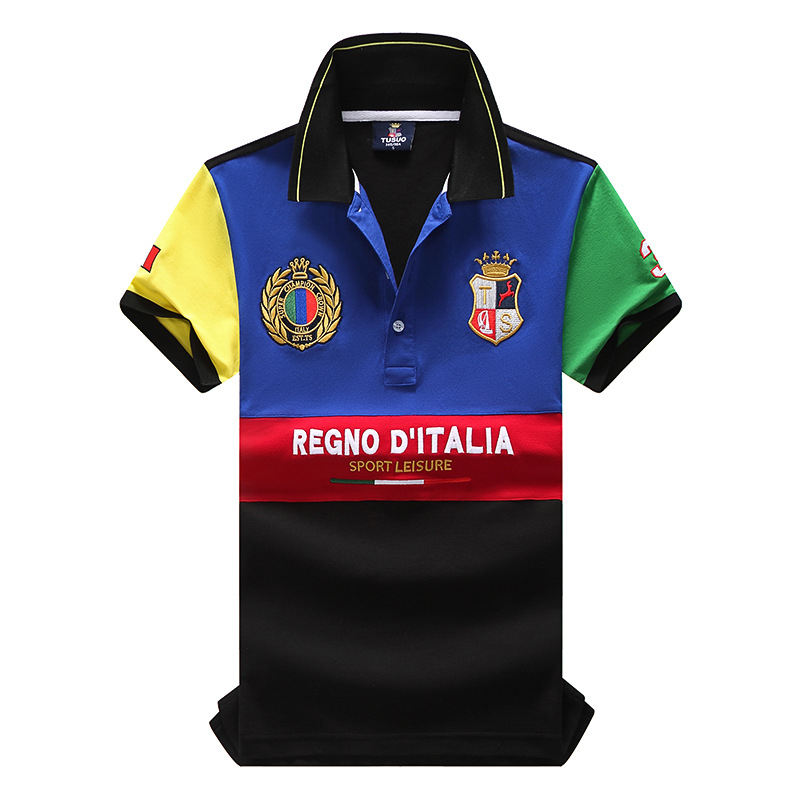 Uus lühikeste varrukatega meeste polosärk, ülikoolistiilis, eliit, vabaaja spordiriided, tikandiga, puhas puuvill, Euroopa suurus, Itaalia