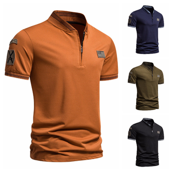 Tricou polo pentru bărbați de vară pentru comerț exterior, cu imprimeu militar, câmp de luptă 1815-PL908-F35