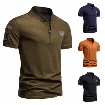 Tricou polo pentru bărbați de vară pentru comerț exterior, cu imprimeu militar, câmp de luptă 1815-PL908-F35