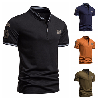Tricou polo pentru bărbați de vară pentru comerț exterior, cu imprimeu militar, câmp de luptă 1815-PL908-F35
