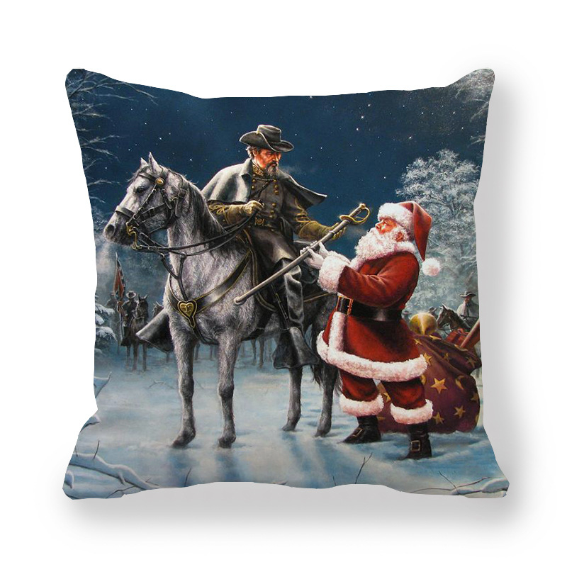 Kalėdų Senelio, Sniego Senio, Briedžio sutirštinto persikų odos pagalvės užvalkalas tiekimui per sieną T033