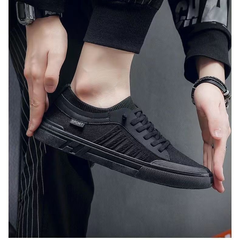 Pantofi sport pentru bărbați, cu talpă moale, respirabili, cu talpă joasă, pentru primăvară și vară, leneși, fără slip-on