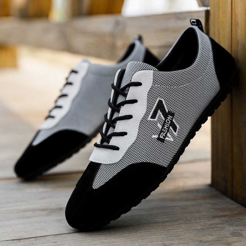 Ljetne muške Doug cipele, prozračne platnene cipele s niskim izrezom, korejski stil, moderne svestrane ležerne cipele, stare pekinške platnene cipele za muškarce