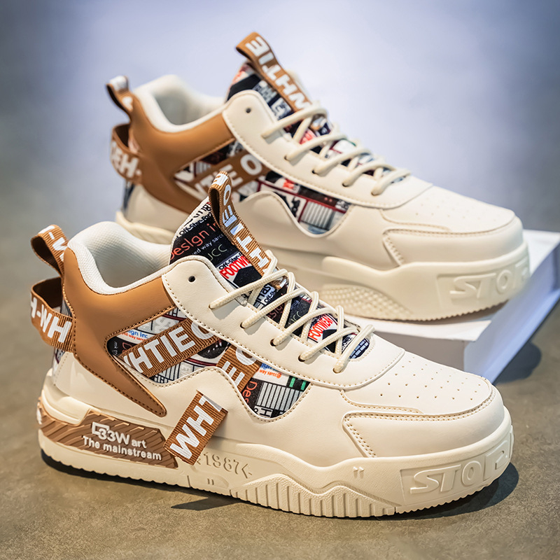 Aukštakulniai vyriški rudens ir žiemos vyriški batai, nišinio dizaino tendencija, „Joker“ jaunimo sportiniai batai, „Xu Heng 6 seasons“.