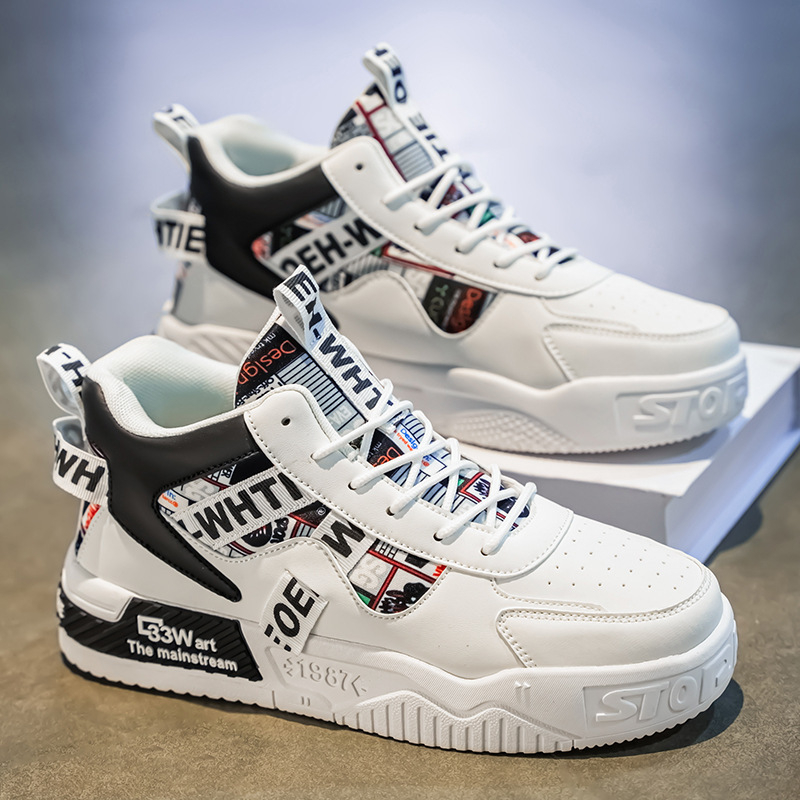 Aukštakulniai vyriški rudens ir žiemos vyriški batai, nišinio dizaino tendencija, „Joker“ jaunimo sportiniai batai, „Xu Heng 6 seasons“.