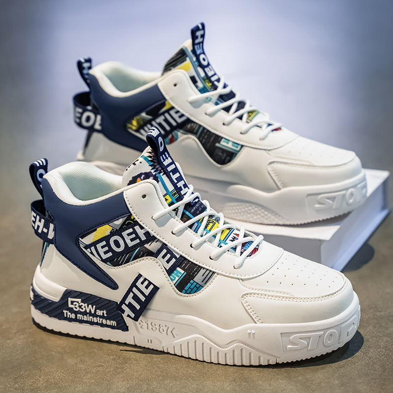 Aukštakulniai vyriški rudens ir žiemos vyriški batai, nišinio dizaino tendencija, „Joker“ jaunimo sportiniai batai, „Xu Heng 6 seasons“.