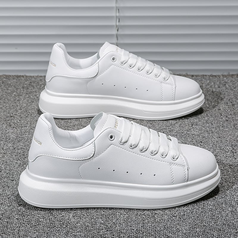 McQueen bijele cipele muške i ženske cipele 2024. nove proljetne i jesenske debeli potplat, povećane, lagane, prozračne, sportske i ležerne tenisice za sve vrste sportova