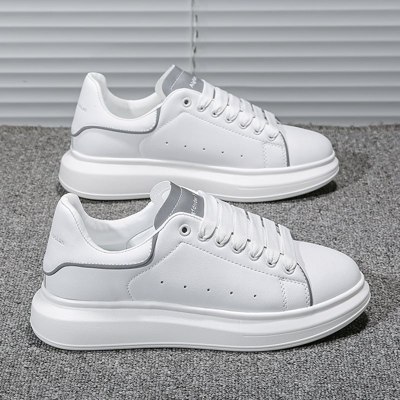 McQueen bijele cipele muške i ženske cipele 2024. nove proljetne i jesenske debeli potplat, povećane, lagane, prozračne, sportske i ležerne tenisice za sve vrste sportova