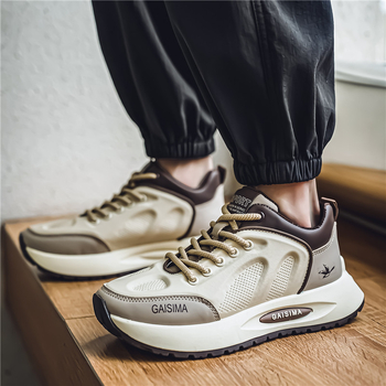 Meeste kingad piiriülesed pluss-suuruses vabaajajalatsid mood teismelised paksu tallaga tossud tudengid trendikad Torre kingad juuste põlvkond