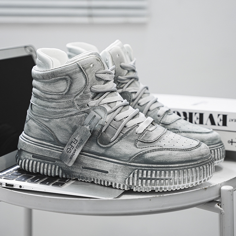 Pantofi de vară pentru bărbați, pantofi la modă, all-match, 2025, pantofi de vară noi pentru cupluri, stil Hong Kong, pantofi la modă vechi, pantofi pentru studenți