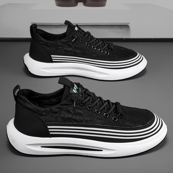 Pantofi sport respirabili acoperiți cu pânză de mătase glacială, vara anului 2024, pantofi sport confortabili pentru adolescenți, pantofi sport all-match pentru bărbați