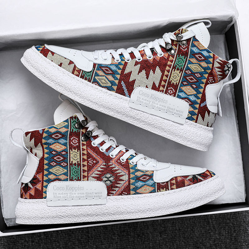 Audekla vīriešu apavi vasarai, elpojoši, augstpapēžu, universāli ikdienas apavi, nišas dizains, jauniešu sporta mīkstās zoles auduma apavi