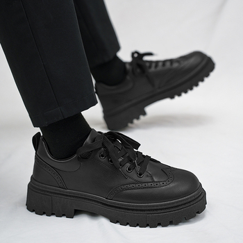 Zahraničný obchod export plus size pánska obuv ležérna kožená čierna kožená obuv pánske nízke martinské čižmy nástrojová obuv pánska veľkoobchodná cena