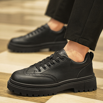 Εξωτερικό εμπόριο εξαγωγών μεγάλων μεγεθών ανδρικά παπούτσια casual δερμάτινα μαύρα δερμάτινα παπούτσια ανδρικά χαμηλά παπούτσια martin ανδρικά παπούτσια χονδρικής