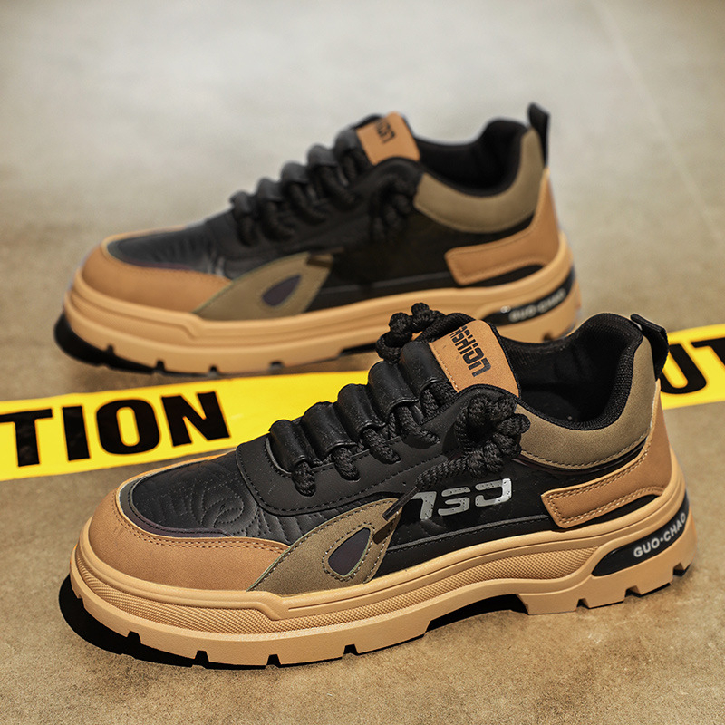 Rudens darbo apsaugos batai Vyriški nauji laisvalaikio įrankiai Žemo viršutinio stiliaus sportbačiai Kvėpuojantys vyriški neslystantys, atsparūs dilimui, madingi darbo batai