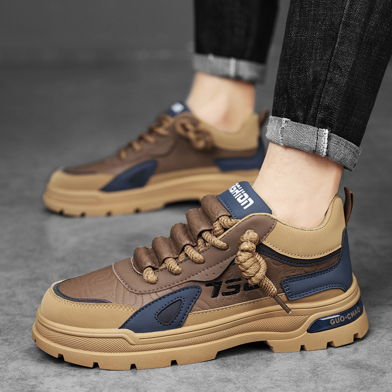 Rudens darbo apsaugos batai Vyriški nauji laisvalaikio įrankiai Žemo viršutinio stiliaus sportbačiai Kvėpuojantys vyriški neslystantys, atsparūs dilimui, madingi darbo batai