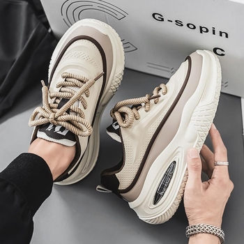 Ανδρικά Παπούτσια Plus Size Νέα Χειμερινά Χοντρά Σόλα Αυξημένη Casual Μεγάλο Κεφαλάρι Ευρύ Πέλμα Τρέξιμο Αθλητικά Παπούτσια Torre Tide Xu Heng Σεζόν 6