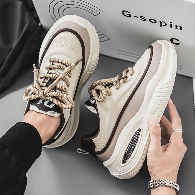 Ανδρικά Παπούτσια Plus Size Νέα Χειμερινά Χοντρά Σόλα Αυξημένη Casual Μεγάλο Κεφαλάρι Ευρύ Πέλμα Τρέξιμο Αθλητικά Παπούτσια Torre Tide Xu Heng Σεζόν 6