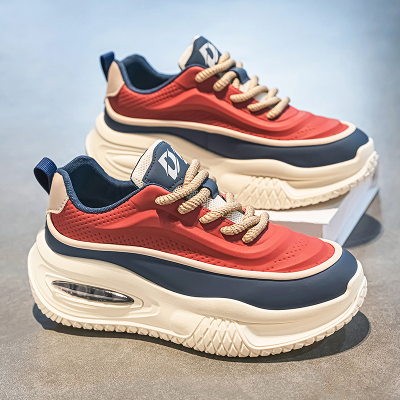 Ανδρικά Παπούτσια Plus Size Νέα Χειμερινά Χοντρά Σόλα Αυξημένη Casual Μεγάλο Κεφαλάρι Ευρύ Πέλμα Τρέξιμο Αθλητικά Παπούτσια Torre Tide Xu Heng Σεζόν 6