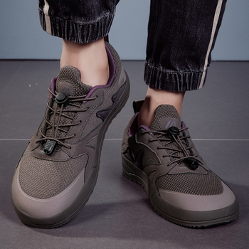 Pantofi sport pentru bărbați, mărimi mari, toamnă, desculți, la modă, casual, 46, cu cap lat, palmă largă, plasă, amortizare, pantofi sport ușori de alergare