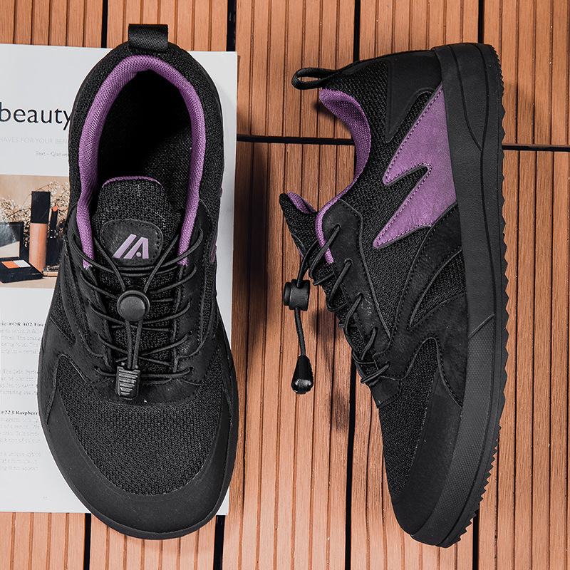 Pantofi sport pentru bărbați, mărimi mari, toamnă, desculți, la modă, casual, 46, cu cap lat, palmă largă, plasă, amortizare, pantofi sport ușori de alergare