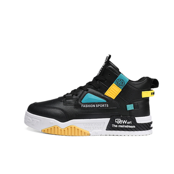 Pantofi sport pentru tineri, asortați, de toamnă și iarnă, 2023, cu toc înalt, pentru bărbați, la modă, de stradă prăjiți.