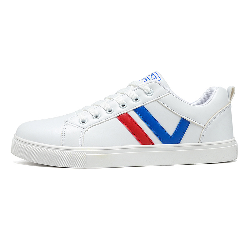 2024 Nové biele topánky Trendy športové ležérne topánky Pánske módne biele tenisky Pánske kórejské štýlové študentské pánske topánky