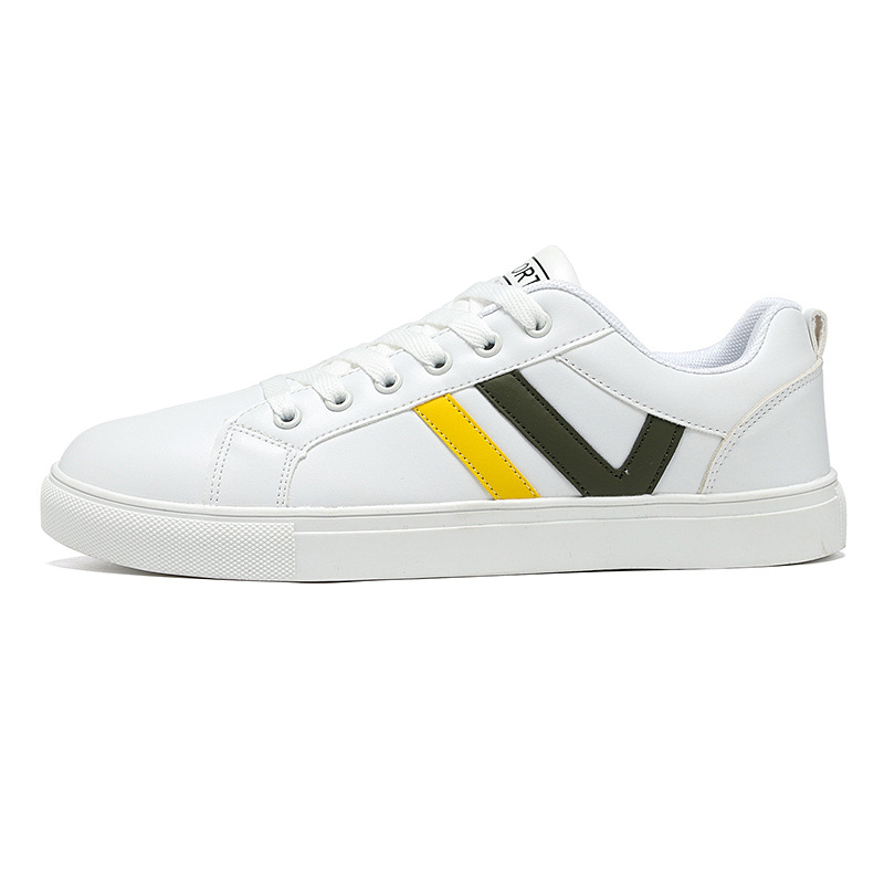 2024 Nové biele topánky Trendy športové ležérne topánky Pánske módne biele tenisky Pánske kórejské štýlové študentské pánske topánky