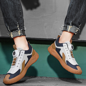 Καλοκαίρι και Φθινόπωρο 2025 Ζωντανή Μετάδοση Στυλ Niche Big Eye Hollow Casual Αθλητικά Παπούτσια Στυλ Χονγκ Κονγκ Αναπνεύσιμο Εργασιακό Ρούχα Ανδρικά Παπούτσια Χονδρική