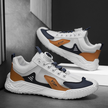 Καλοκαίρι και Φθινόπωρο 2025 Ζωντανή Μετάδοση Στυλ Niche Big Eye Hollow Casual Αθλητικά Παπούτσια Στυλ Χονγκ Κονγκ Αναπνεύσιμο Εργασιακό Ρούχα Ανδρικά Παπούτσια Χονδρική