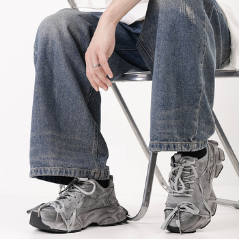 Vyriški batai storu padu Torre Shoes 2024 Laisvalaikio batai sportbačiai Vyriški bėgimo bateliai aukšti 3XL Old Show