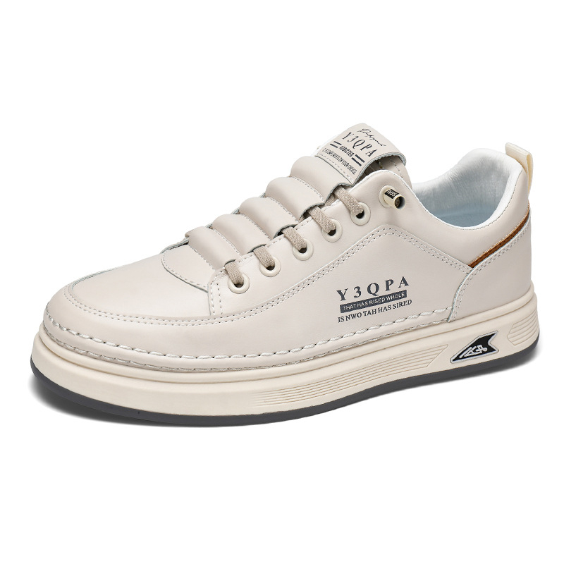 Leto 2024 Nové pánske biele topánky Pánske priedušné ležérne doska topánky Univerzálne športové módne nové pánske topánky