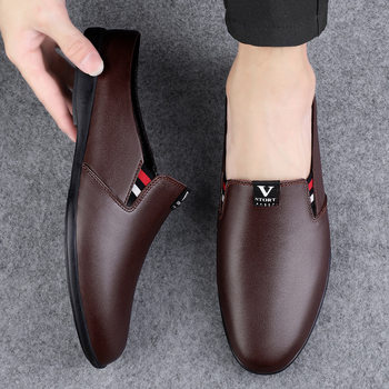 Pantofi de piele pentru bărbați, pantofi de afaceri din piele de vacă, mărime mare, cu toc liber, pantofi de sex masculin, pantofi de sex masculin