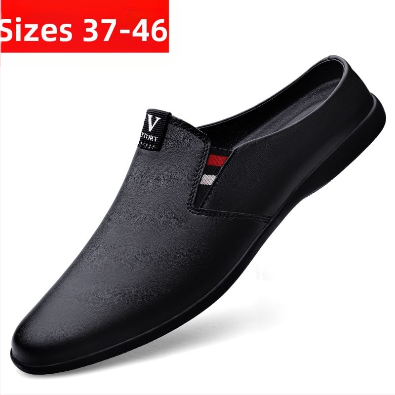 Pantofi de piele pentru bărbați, pantofi de afaceri din piele de vacă, mărime mare, cu toc liber, pantofi de sex masculin, pantofi de sex masculin