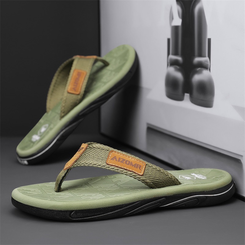 Pánske sandále Cool Road Straight Flip-Flops 2025, nové letné, mäkká podrážka, protišmyková plážová obuv, ležérne a pohodlné pánske papuče