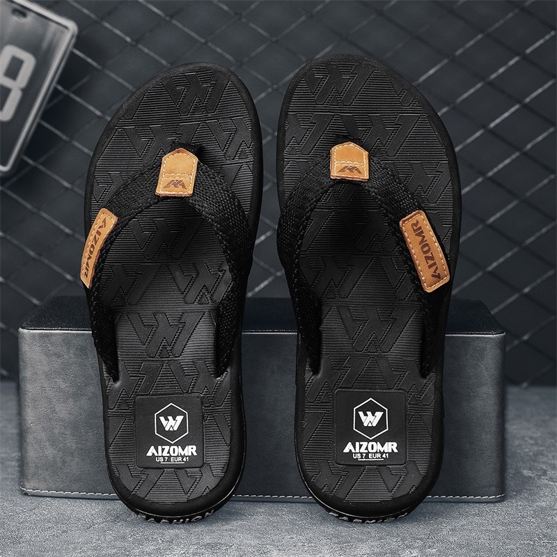 Pánske sandále Cool Road Straight Flip-Flops 2025, nové letné, mäkká podrážka, protišmyková plážová obuv, ležérne a pohodlné pánske papuče