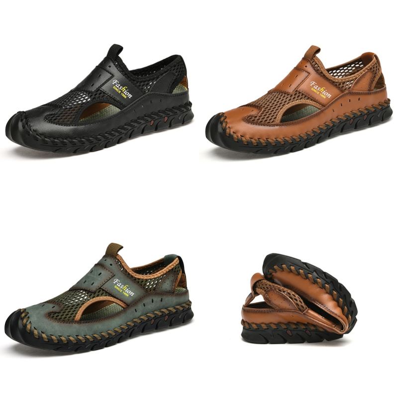 Pantofi de vară noi din plasă, mărimi mari, transfrontaliere, 38-48, pantofi bărbătești, cumpărați direct din fabrică, pantofi lucrați manual de AliExpress