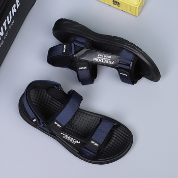 Férfi szandál állítható sarokkal, nyári kültéri csúszásgátló külső viselet, sport és szabadidős kettős felhasználású strandszandál